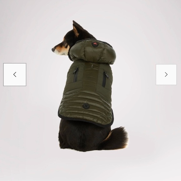 Pajar Pup off-white dog jacket with hood size large (NWT) - Picture 5 of 9